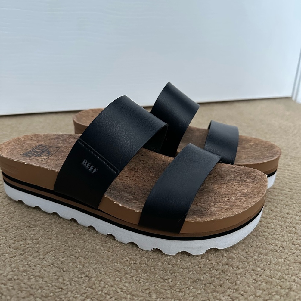 Reef Women's Black Platform Sandals